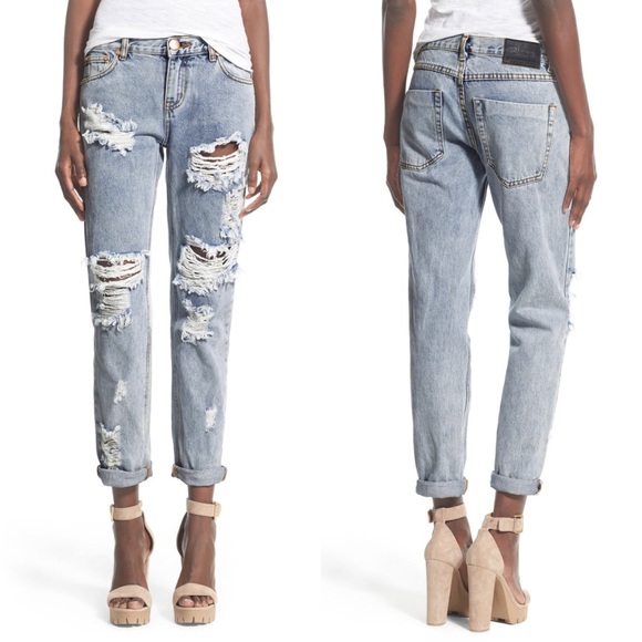 One Teaspoon Denim - One Teaspoon Awesome Baggies Distressed Jeans 27